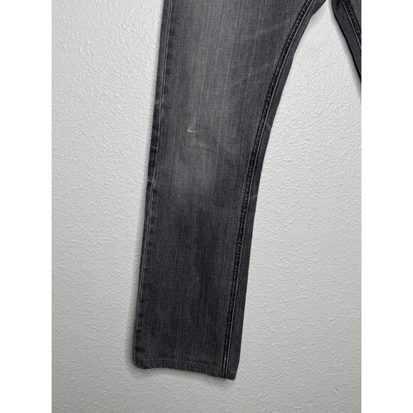 VTG Levis Jeans Y2K 30x30 Black Flap Pocket Distressed Straight Hong Kong Denim - Picture 4 of 16